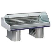 Banco Pesce refrigerato Zoin Modello Saigon SG300PSSG Vetro curvo Refrigerazione statica Gruppo incorporato
