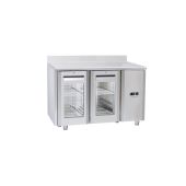 Tavolo predisposto per motore remoto Refrigerato Ventilato TROPICALIZZATO con  Porte autochidenti Modello QRG2200SG con alzatina