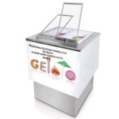 Banco pozzetto per gelato con riserva ETM Modello FAST_4_L800 N. 4 pozzetti ventilato