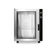 Forno elettrico a convezione con umidificatore elettromeccanico MDLR per pasticceria Apertura a bandiera Modello BEU1064