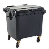 Bidone per rifiuti da esterno in polietilene ad alta densità con protezione HDPE anti UV MDL Colore GRIGIO Modello 766660