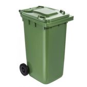 Bidone per rifiuti da esterno in polietilene ad alta densita HDPE con protezione anti UV MDL Colore Verde Modello 766623