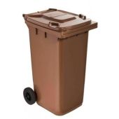Bidone per rifiuti da esterno in polietilene ad alta densita HDPE con protezione anti UV MDL Colore MARRONE Modello 766624