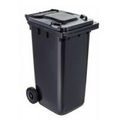 Bidone per rifiuti da esterno in polietilene ad alta densita HDPE con protezione anti UV MDL Colore GRIGIO Modello 766620