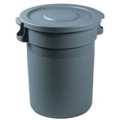 Bidone gettacarte con coperchio piatto CUB grigio MDL 80 L Modello 114100