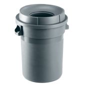 Bidone con coperchio imbuto CUB grigio MDL 80 L Modello 114110