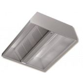 Cappa centrale in Acciaio Inox Aisi 430 satinata scotch-brite RP Modello DSC18/30