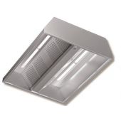 Cappa centrale in Acciaio Inox Aisi 430 satinata scotch-brite RP Modello DSC22/16