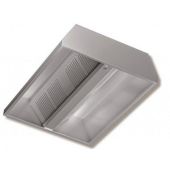 Cappa centrale in Acciaio Inox Aisi 430 satinata scotch-brite RP Modello DSC22/18