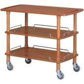 Carrello di servizio in legno Modello CLP2003L40 tre ripiani