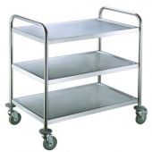 Carrello di servizio inox Modello RPC-L3 tre ripiani