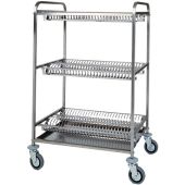 Carrello di servizio porta piatti Modello CA1399 3 piani scolapiatti
