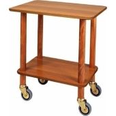 Carrello Modello CL903 Gueridon ripiani in nobilitato noce