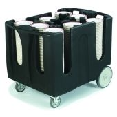 Carrello portapiatti KAR Modello CPP6_NERO stampati in polietilene Capacità piatti: 45-60 Ø min 140mm e max 318mm