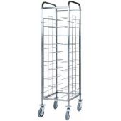 Carrello portateglie universale per ristorante Modello CA1455 Pannellato lateralmente in perfex