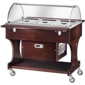 Carrello refrigerato in legno Modello CLR2788 con cupola in plexiglas