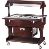Carrello refrigerato in legno Modello CLR2786 con cupola in plexiglas