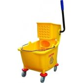 Carrello strizzatore per pulizia Modello CA1599E Secchio con divisorio Strizzatore completo di struttura di rialzo per prodotti