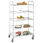 Carrello di servizio inox CLN 5 ripiani Modello CCI5