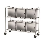 Carrello porta cassette termiche con allacciamento elettrico Modello CPC600