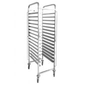Carrello portateglie Modello TR15B6040 in acciaio aisi 201 Capacità vassoi 60x40