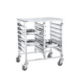 Carrello doppio con ripiano CLN Per GN 1/1 Modello CCDG1411