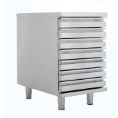 Cassettiera inox AISI 304 Modello CAS7 Ideale per contenitori per impasto pizza