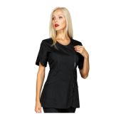Casacca Babilonia da donna MANICA CORTA 65% Poliestere 35% Cotone NERO Disponibile in diverse taglie