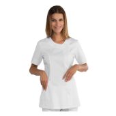 Casacca Delhi da donna MANICA CORTA 65% Poliestere 35% Cotone BIANCO Disponibile in diverse taglie Modello 005400