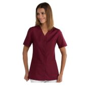 Casacca Sion da donna MANICA CORTA 65% Poliestere 35% Cotone BORDEAUX Disponibile in diverse taglie Modello 005203