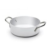 Casseruola bassa in Alluminio con due maniglie per cucine a induzione Spessore 3 cm Modello 290-3