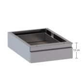 Cassetto in acciaio inox per inserimento tavolo profondità 60 cm Modello DSC1305813