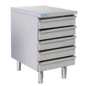 Cassettiera neutra in acciaio inox Modello D5  Ideali per contenitori per impasto pizza