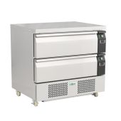 Cassettiera refrigerata doppia temperatura con ruote Modello G-CBR22