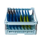 Cesta speciale per 15 piatti medi piani e fondi con cornice protettiva GD 100115P