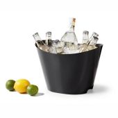 Secchiello champagne in acrilico ovale nero Modello 340-911
