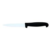 Coltello spelucchino Lama in acciaio inossidabile temperato AISI 420 Manico in gomma antiscivolo Lavabile in lavastoviglie Lama Cm 11 Modello CL1236