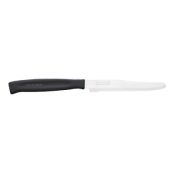 Coltello da tavola Lama in acciaio inossidabile temperato AISI 420 Manico in gomma antiscivolo Lavabile in lavastoviglie Lama Cm 11 Modello CL80006N