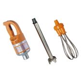 Combinato frullatore ad immersione Dynamic Smontabile(motore+mixer mm 400+frusta) da 40 a 100 litri con mixer - da 5 a 20 litri con frusta fino a 100 e oltre coperti Modello MASTERCOMBI410.H