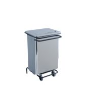 Contenitore mobile a pedale inox - Pattumiera MDL acciaio brillante CONTINOXB 790630