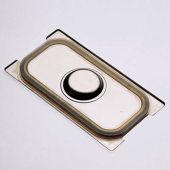 Coperchio a tenuta per contenitori gastronorm  con spacchi maniglie1/3 in acciaio inox Guarnizione in silicone Modello CT13SMA