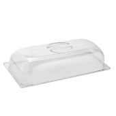 Coperchio a cupola in policarbonato per bacinelle da gelateria Dimensioni mm. L 360 x P 165 x 80 h Modello BGC3616B
