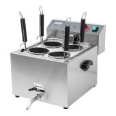 Cuocipasta elettrico Modello CP4 Dimensioni vasca: G/N 1/3 x 200 mm Dimensioni cestello: ∅ 120 mm / 140 mm