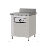 Cuocipiada a gas su vano inox con ante PL Modello CP4 Su Vano con ante Piana in ferro Capacità 4 piadine 