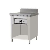 Cuocipiada a gas su vano inox in acciaio inox PL Modello CP4 Su Vano a giorno Piana in in acciaio inox Capacità 4 piadine