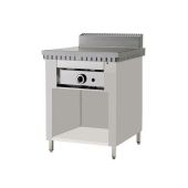 Cuocipiada a gas su vano inox in acciaio inox PL Modello CP4 Su Vano a giorno Piana in ferro Capacità 4 piadine