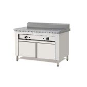 Cuocipiada a gas PL Modello CP8 su vano con ante Piana in acciaio inox Su vano inox con ante Capacità 8 piadine