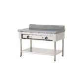 Cuocipiada a gas top PL Modello CP8 Su trespolo Piana al cromo Su gambe in acciaio inox Capacità 8 piadine 