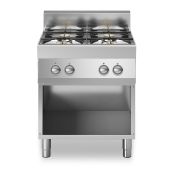 Cucina a gas 4 fuochi MDLR Armadio aperto Modello F7070PCGBA