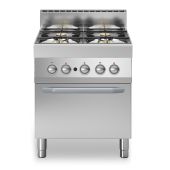 Cucina a gas 4 fuochi MDLR Forno a gas statico Modello F7070CFGB